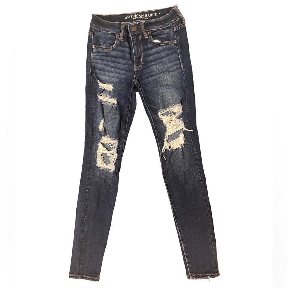 $15 Women’s American Eagle Super Stretch Ripped Jeggings US Size 2